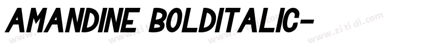 Amandine BoldItalic字体转换